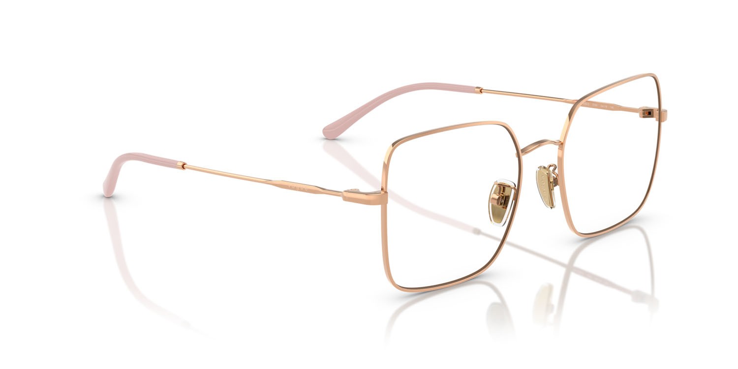 Eyeglasses Vogue VO 4328D (5152) color oro rose shape square lenses lente demo