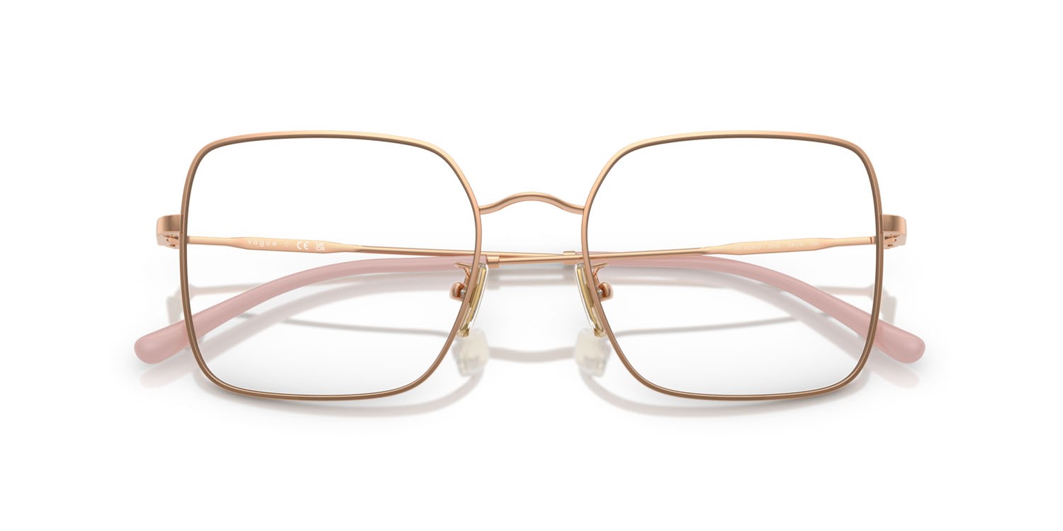 Eyeglasses Vogue VO 4328D (5152) color oro rose shape square lenses lente demo