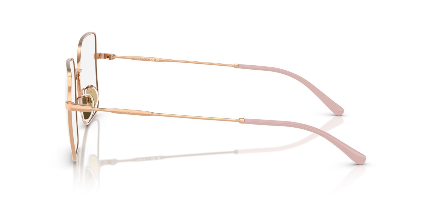 Eyeglasses Vogue VO 4328D (5152) color oro rose shape square lenses lente demo