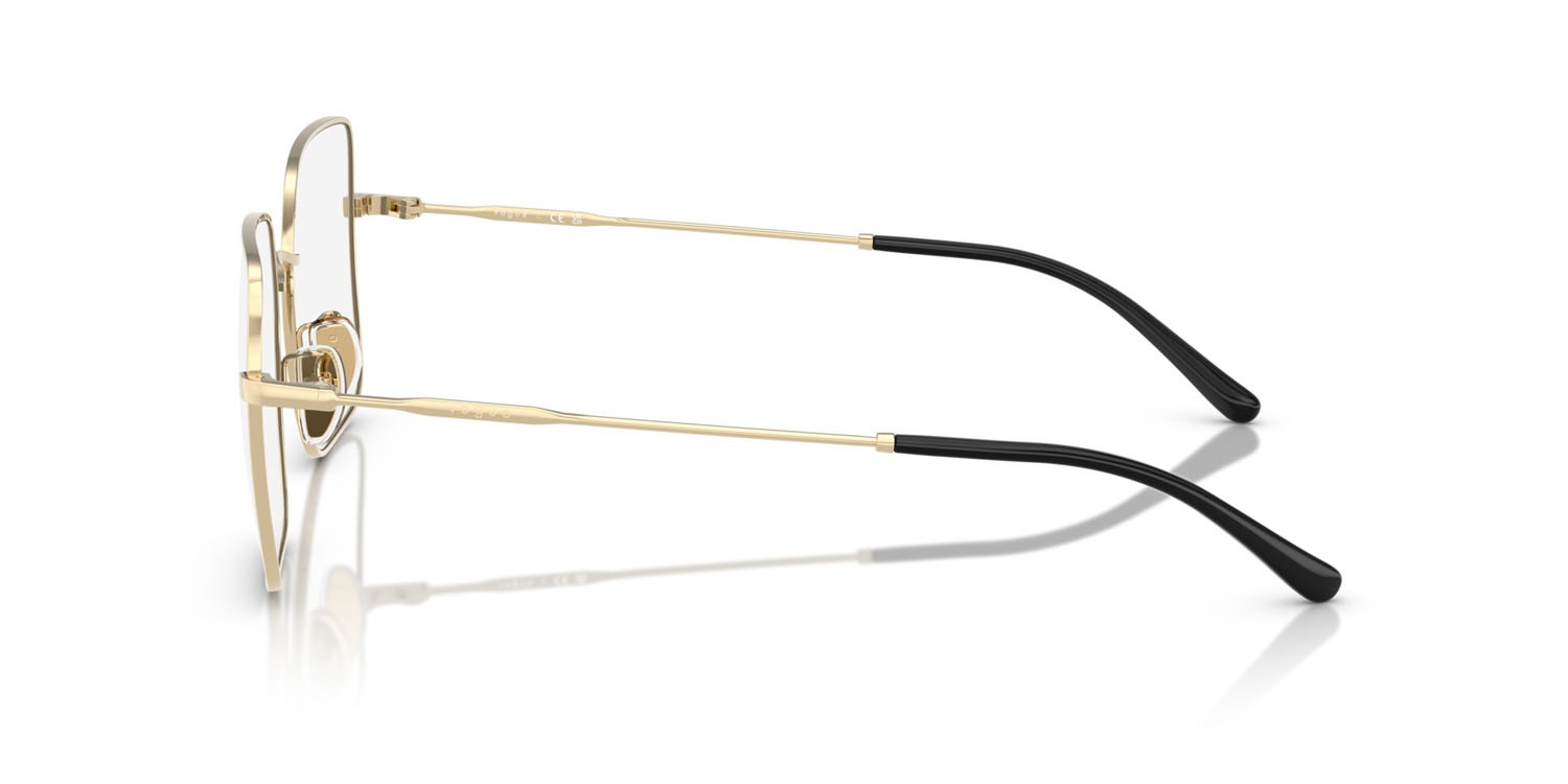 Occhiali da vista Vogue VO 4328D (848) colore oro pallido forma quadrato lenti lente demo
