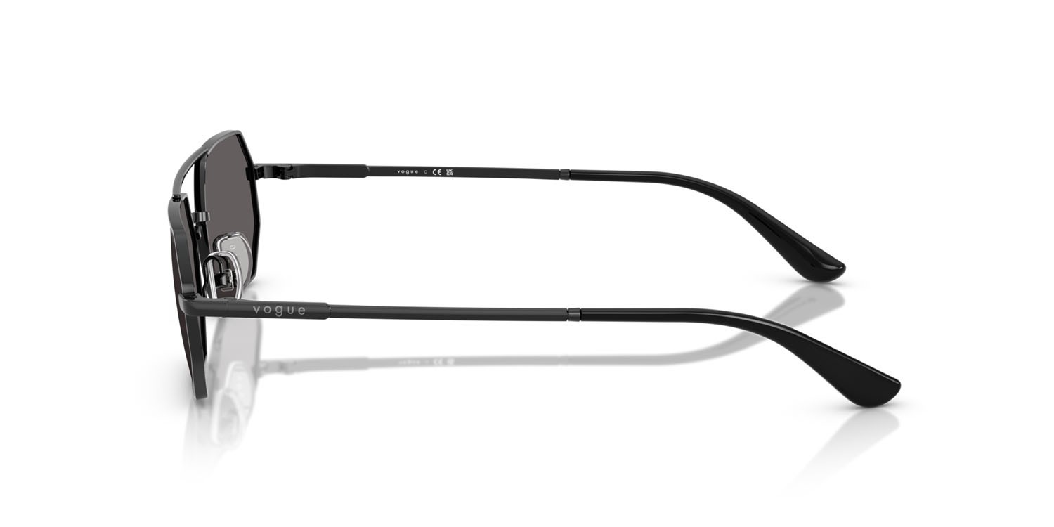 Occhiali da sole Vogue VO 4329S (352/87) colore nero forma irregolare lenti nero/grigio fumo