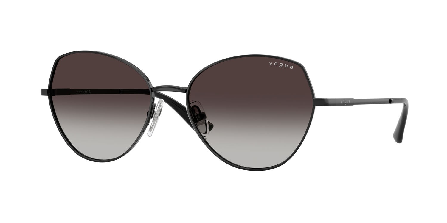 Occhiali da sole Vogue VO 4330S (352/8G) colore nero forma irregolare lenti sfumato grigio