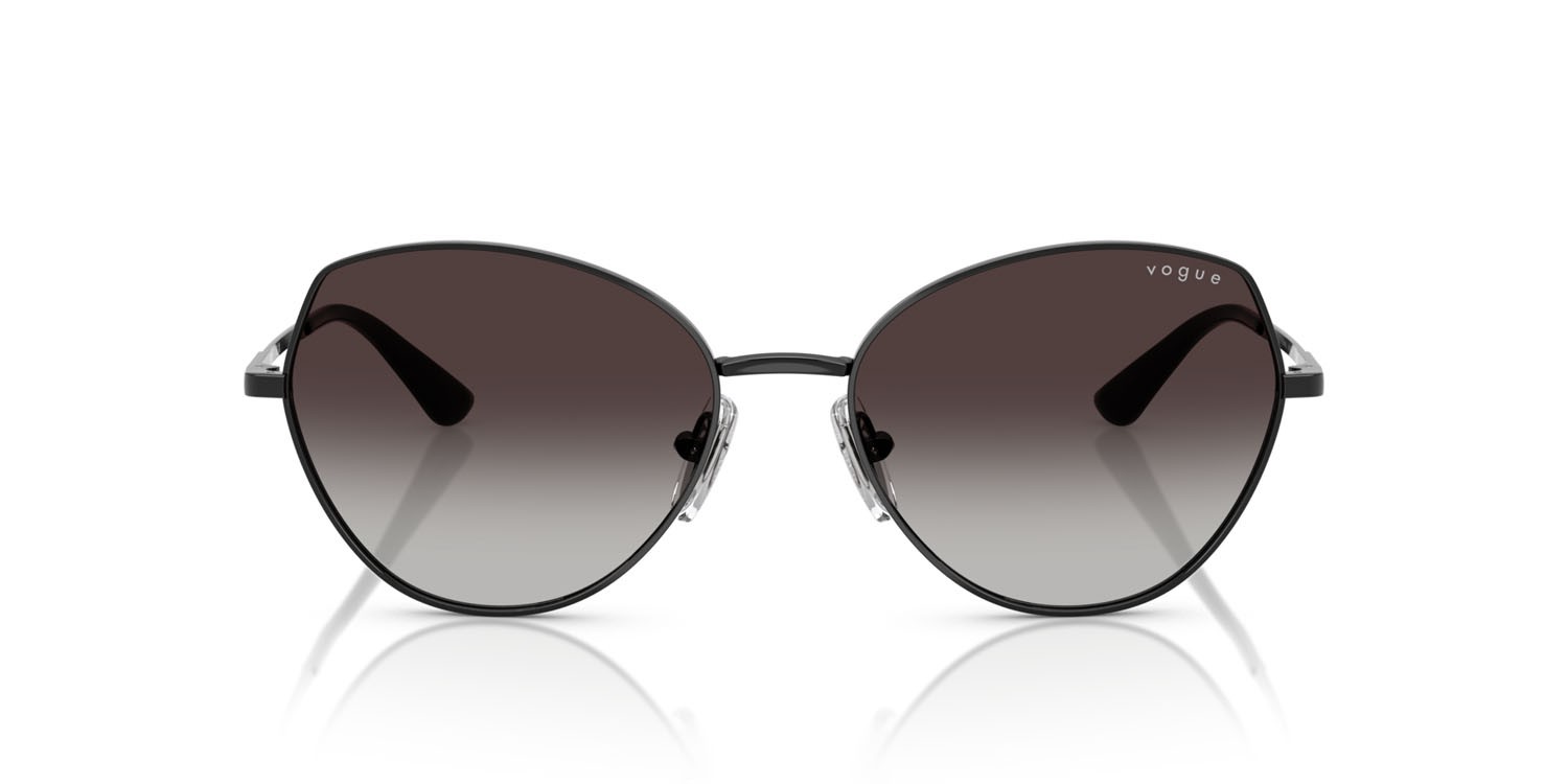Occhiali da sole Vogue VO 4330S (352/8G) colore nero forma irregolare lenti sfumato grigio