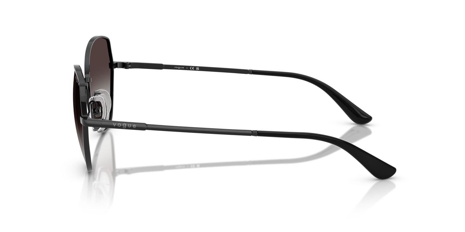 Occhiali da sole Vogue VO 4330S (352/8G) colore nero forma irregolare lenti sfumato grigio