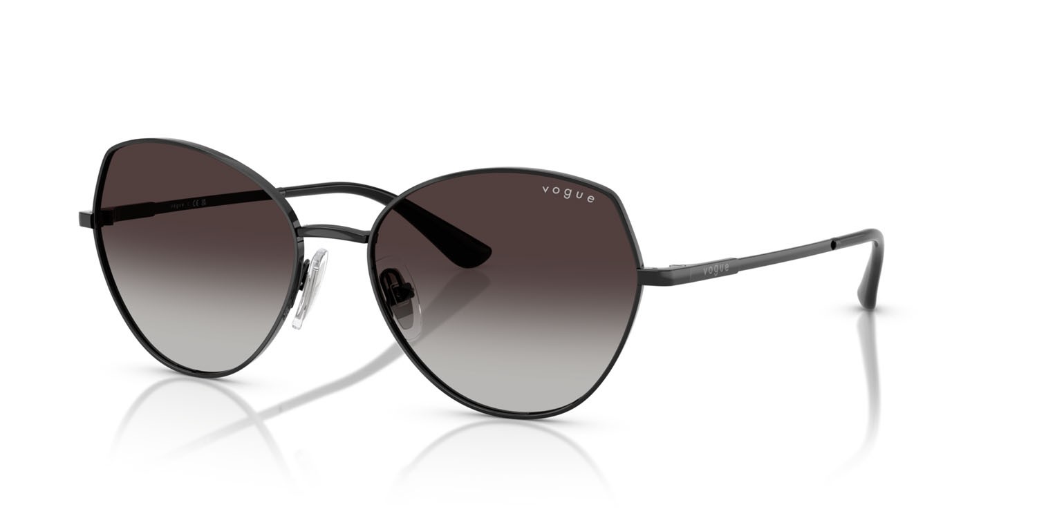 Occhiali da sole Vogue VO 4330S (352/8G) colore nero forma irregolare lenti sfumato grigio