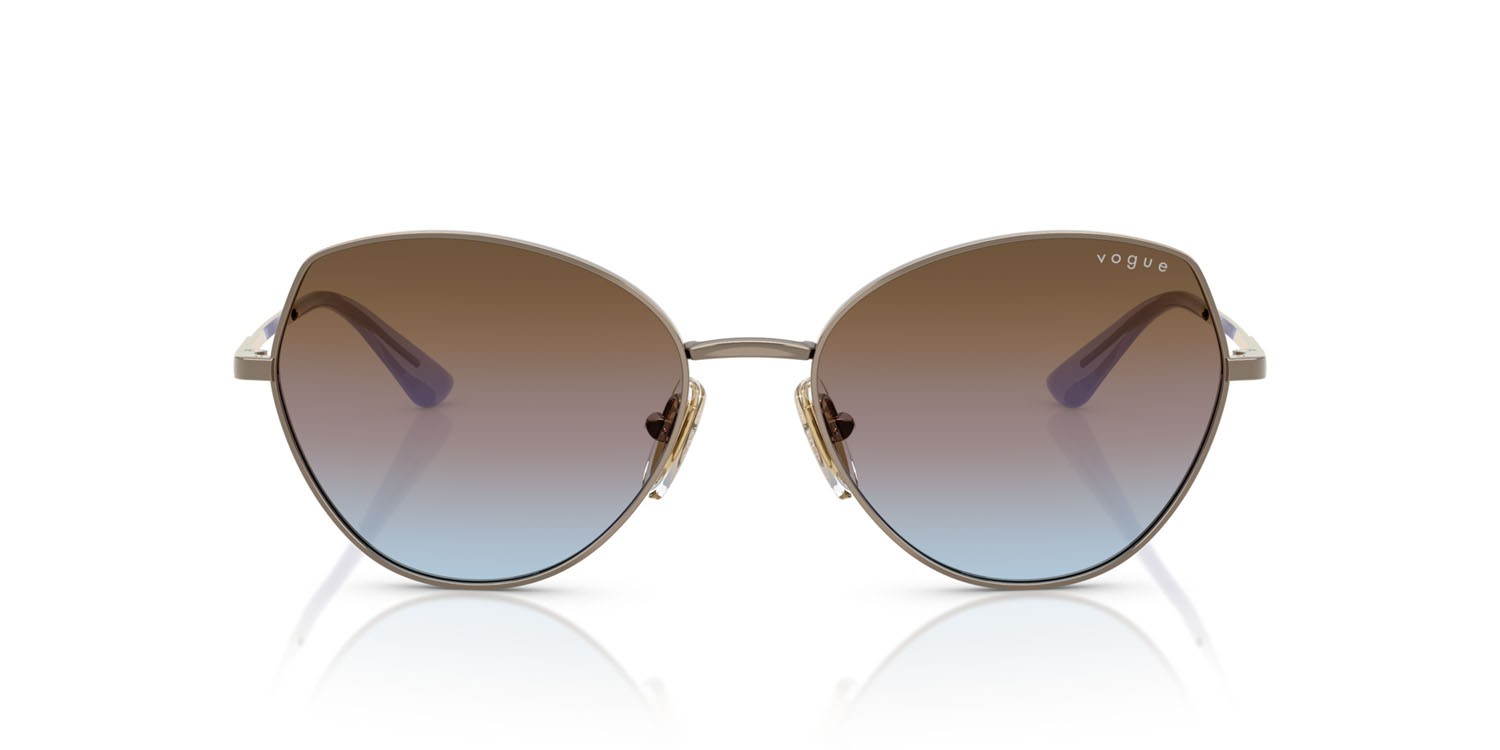 Occhiali da sole Vogue VO 4330S (513848) colore marrone chiaro forma irregolare lenti azzurro sfumato rosa sfumato marrone