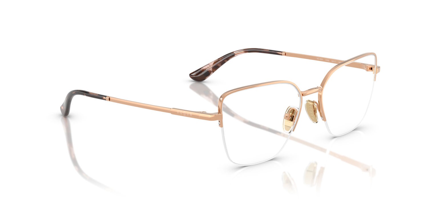 Occhiali da vista Vogue VO 4331 (5152) colore oro rose forma farfalla lenti lente demo