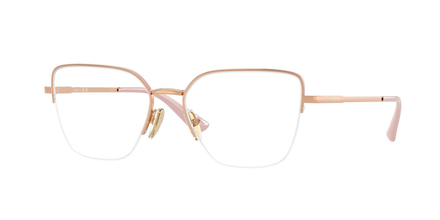 Eyeglasses Vogue VO 4331 (5207) color oro rosa/top rosa shape butterfly lenses lente demo
