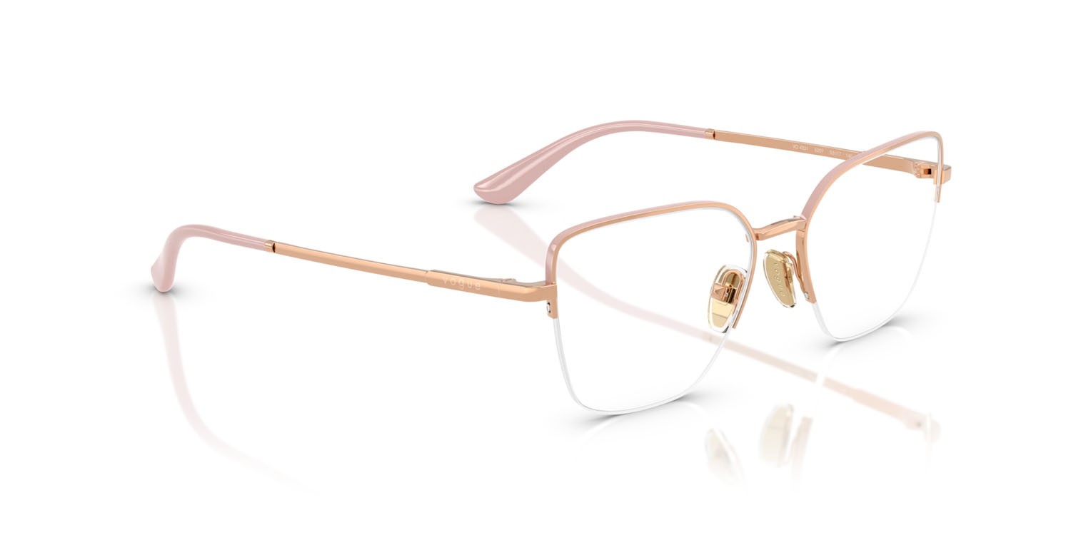 Eyeglasses Vogue VO 4331 (5207) color oro rosa/top rosa shape butterfly lenses lente demo