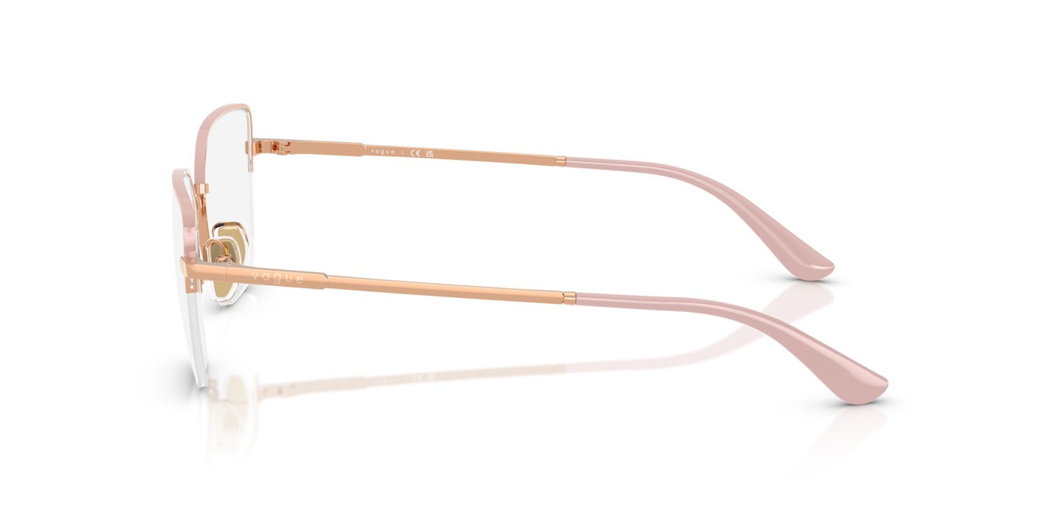 Eyeglasses Vogue VO 4331 (5207) color oro rosa/top rosa shape butterfly lenses lente demo