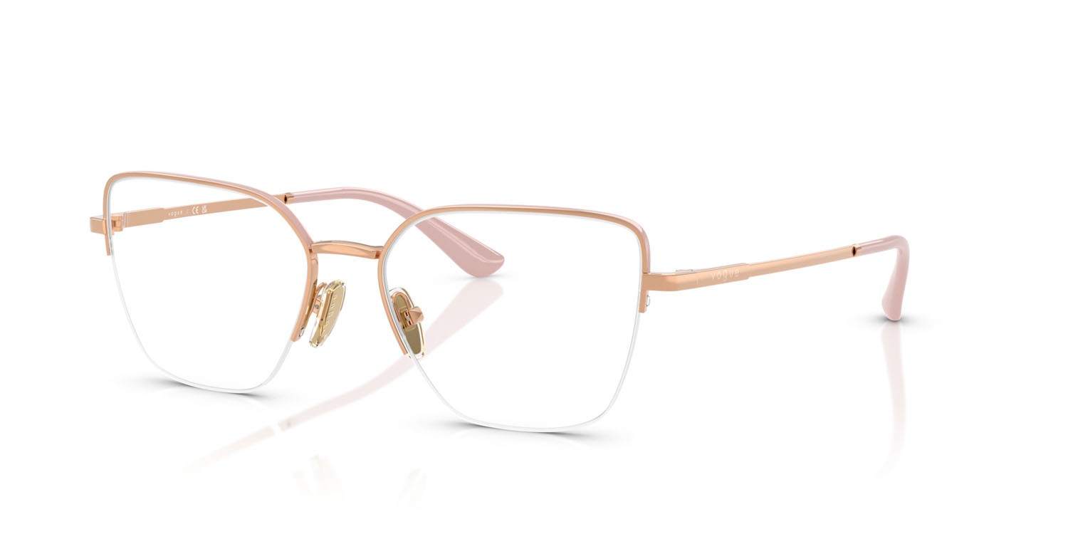 Eyeglasses Vogue VO 4331 (5207) color oro rosa/top rosa shape butterfly lenses lente demo