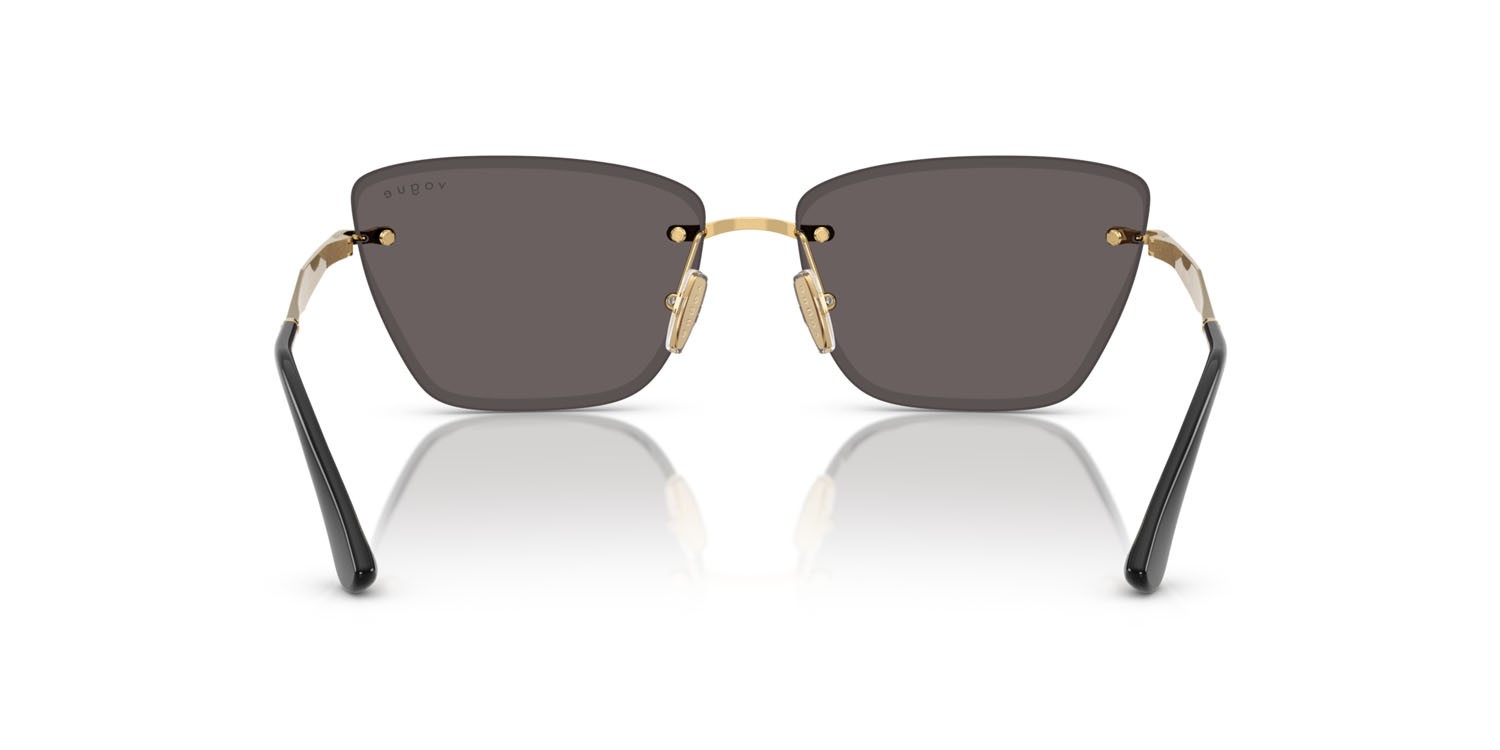Sunglasses Vogue VO 4332S (280/87) color oro shape cat eye lenses nero/grigio fumo