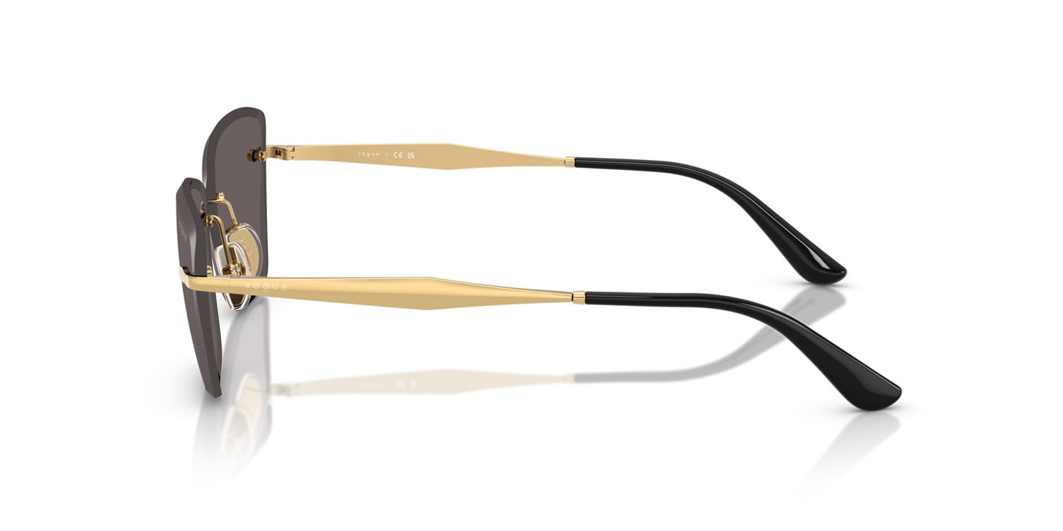 Sunglasses Vogue VO 4332S (280/87) color oro shape cat eye lenses nero/grigio fumo