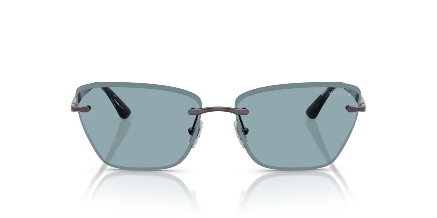 Sunglasses Vogue VO 4332S (514980) color viola chiaro shape cat eye lenses blu