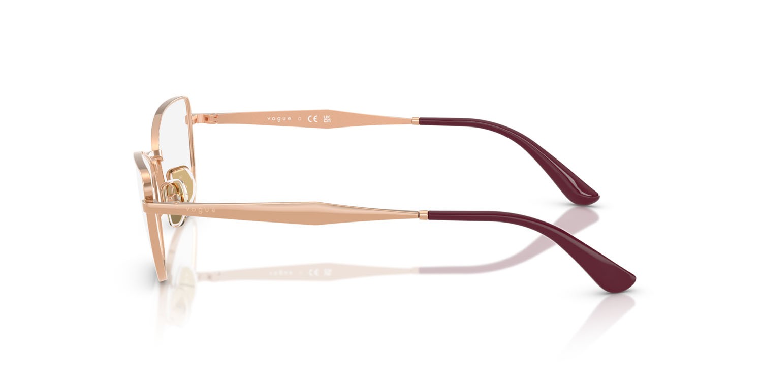 Eyeglasses Vogue VO 4333 (5152) color oro rose shape butterfly lenses lente demo