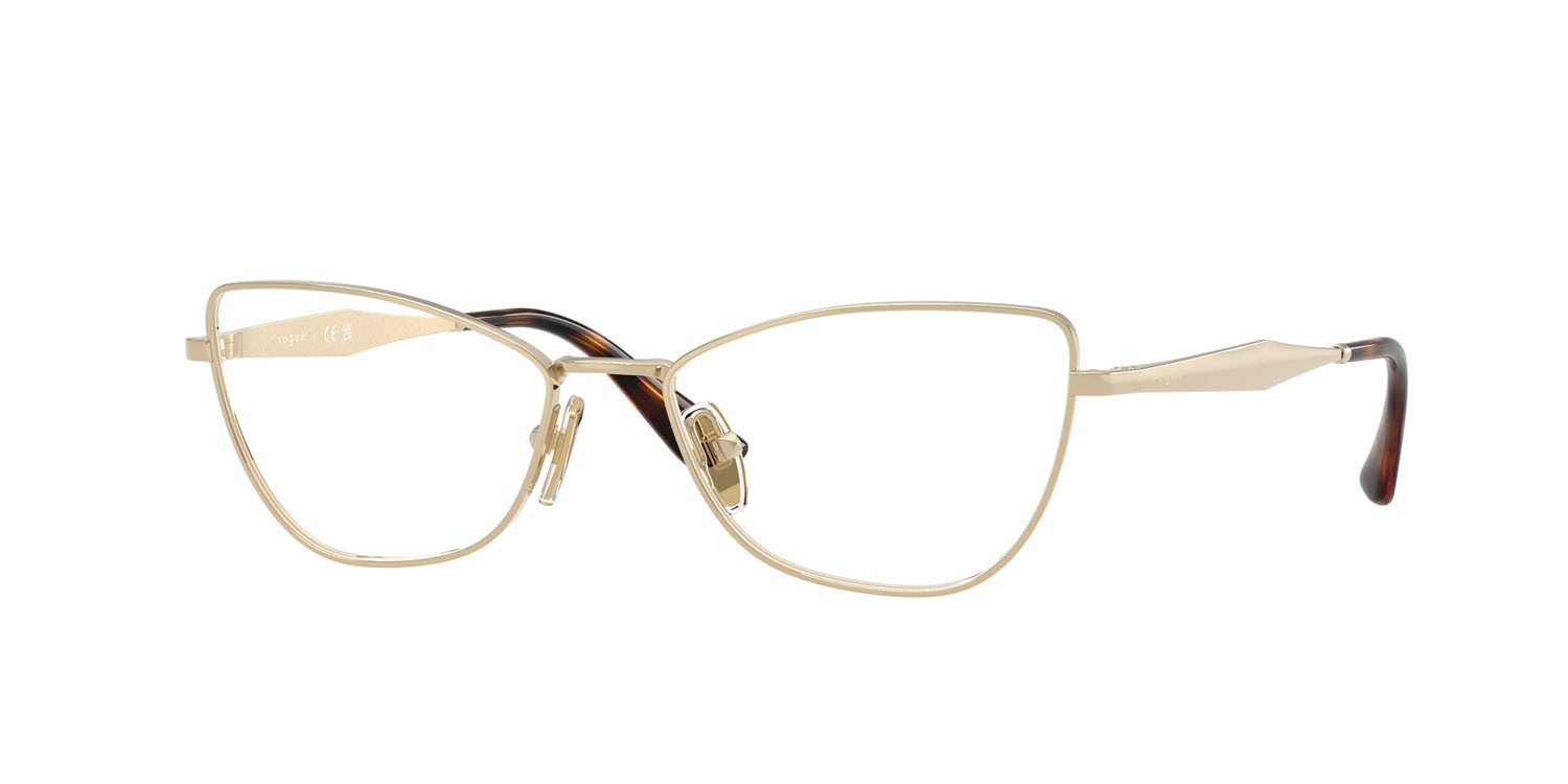 Eyeglasses Vogue VO 4333 (848) color oro pallido shape butterfly lenses lente demo