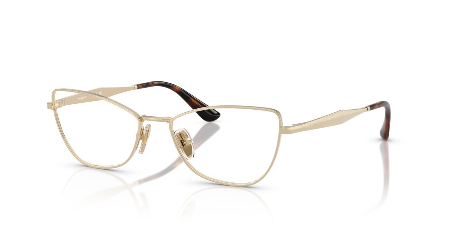 Eyeglasses Vogue VO 4333 (848) color oro pallido shape butterfly lenses lente demo