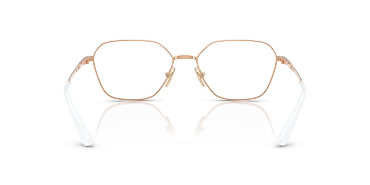 Eyeglasses Vogue VO 4334 (5209) color rose gold/top white shape irregular lenses lente demo