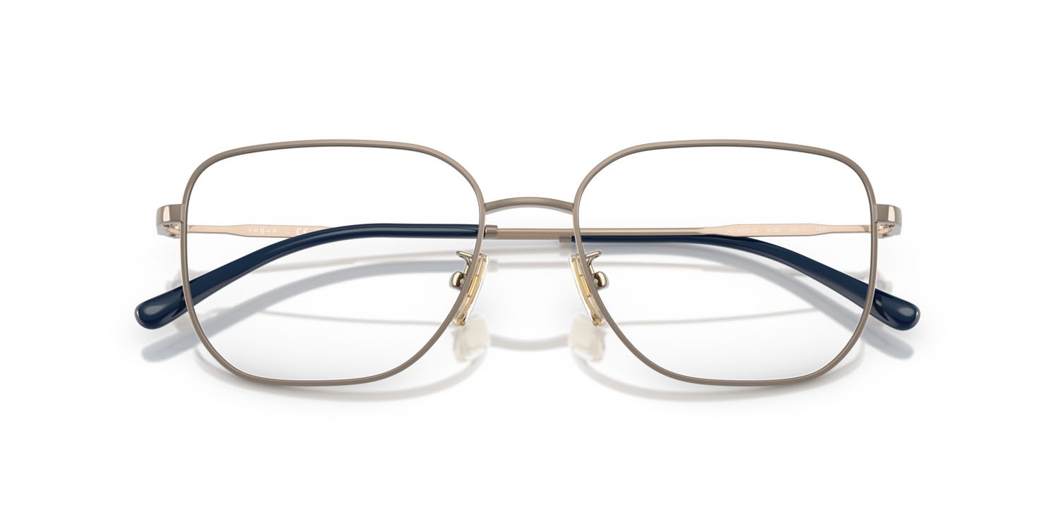 Eyeglasses Vogue VO 4335D (5138) color marrone chiaro shape square lenses lente demo