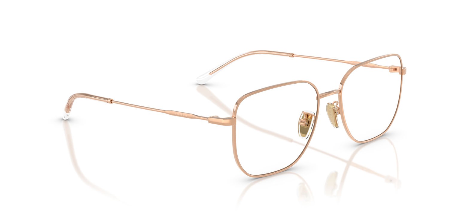 Eyeglasses Vogue VO 4335D (5152) color oro rose shape square lenses lente demo