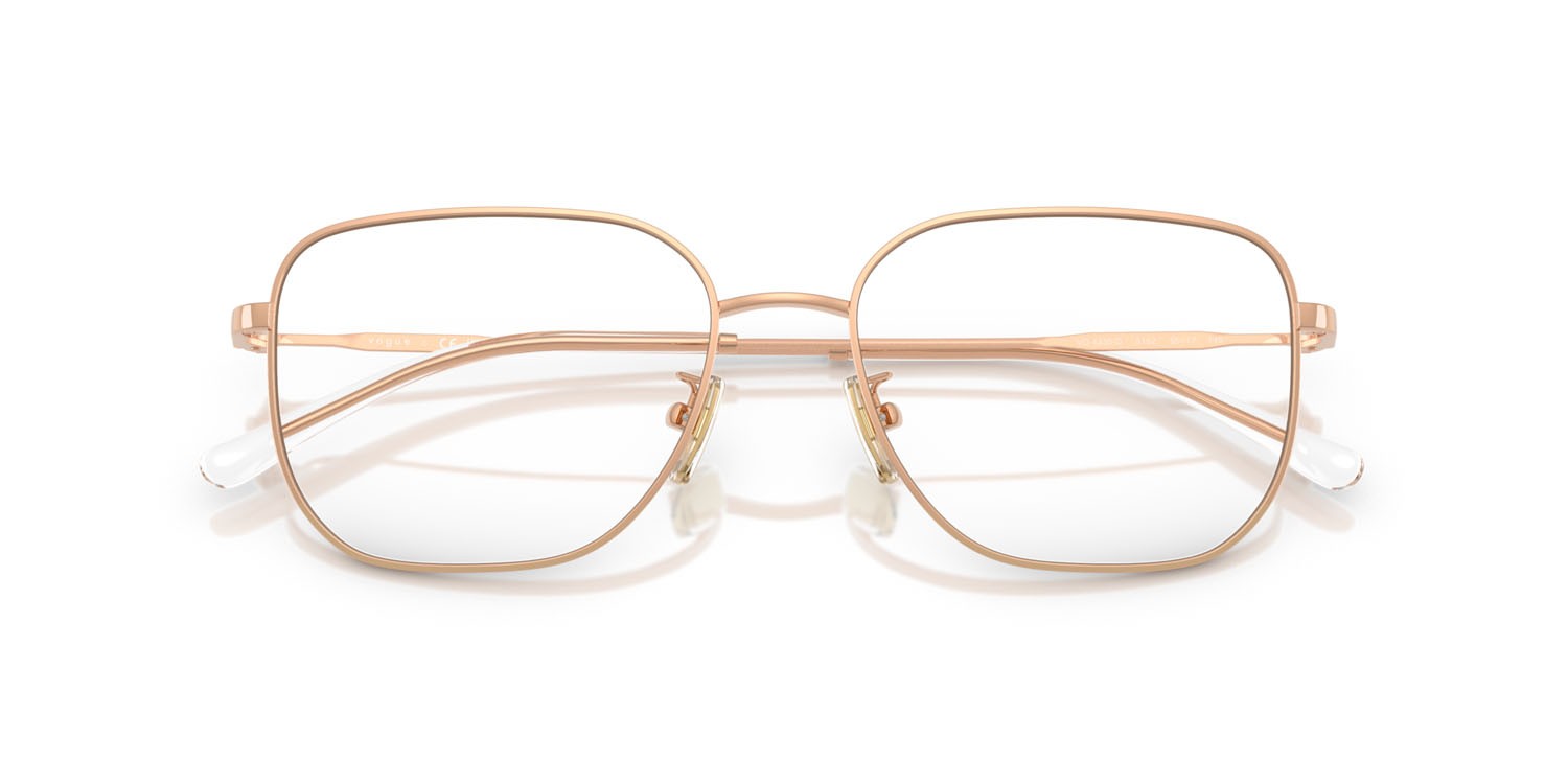 Eyeglasses Vogue VO 4335D (5152) color oro rose shape square lenses lente demo