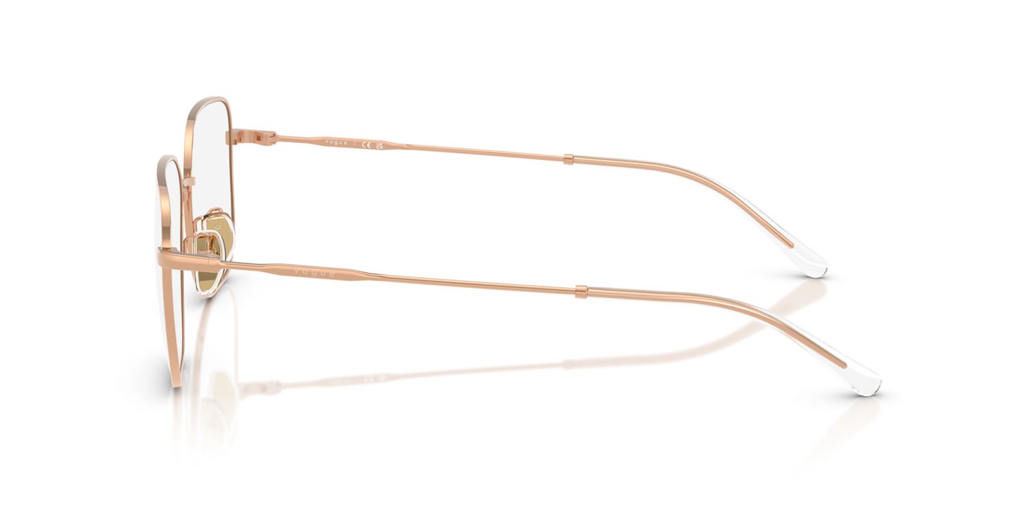 Eyeglasses Vogue VO 4335D (5152) color oro rose shape square lenses lente demo