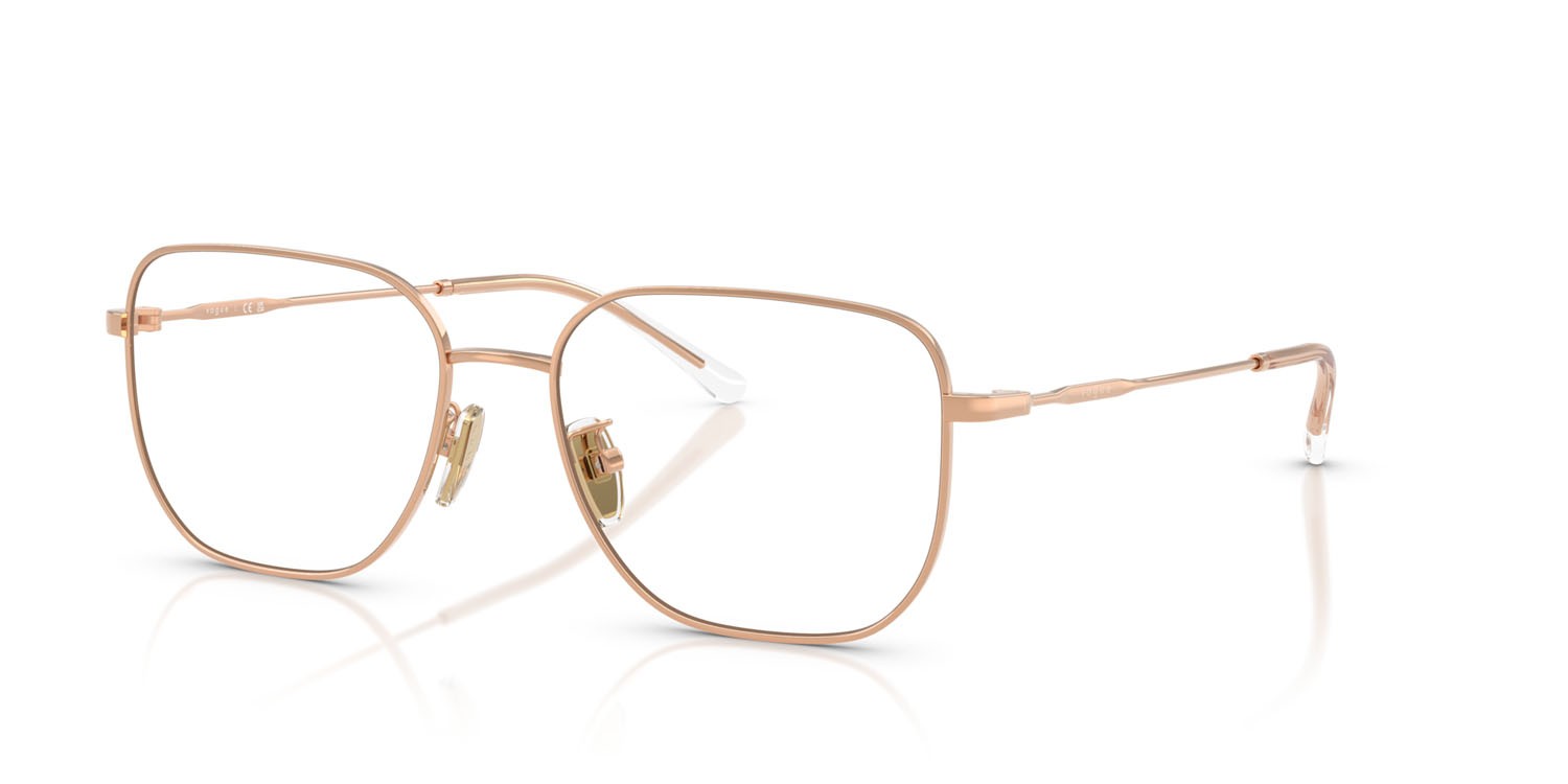 Eyeglasses Vogue VO 4335D (5152) color oro rose shape square lenses lente demo