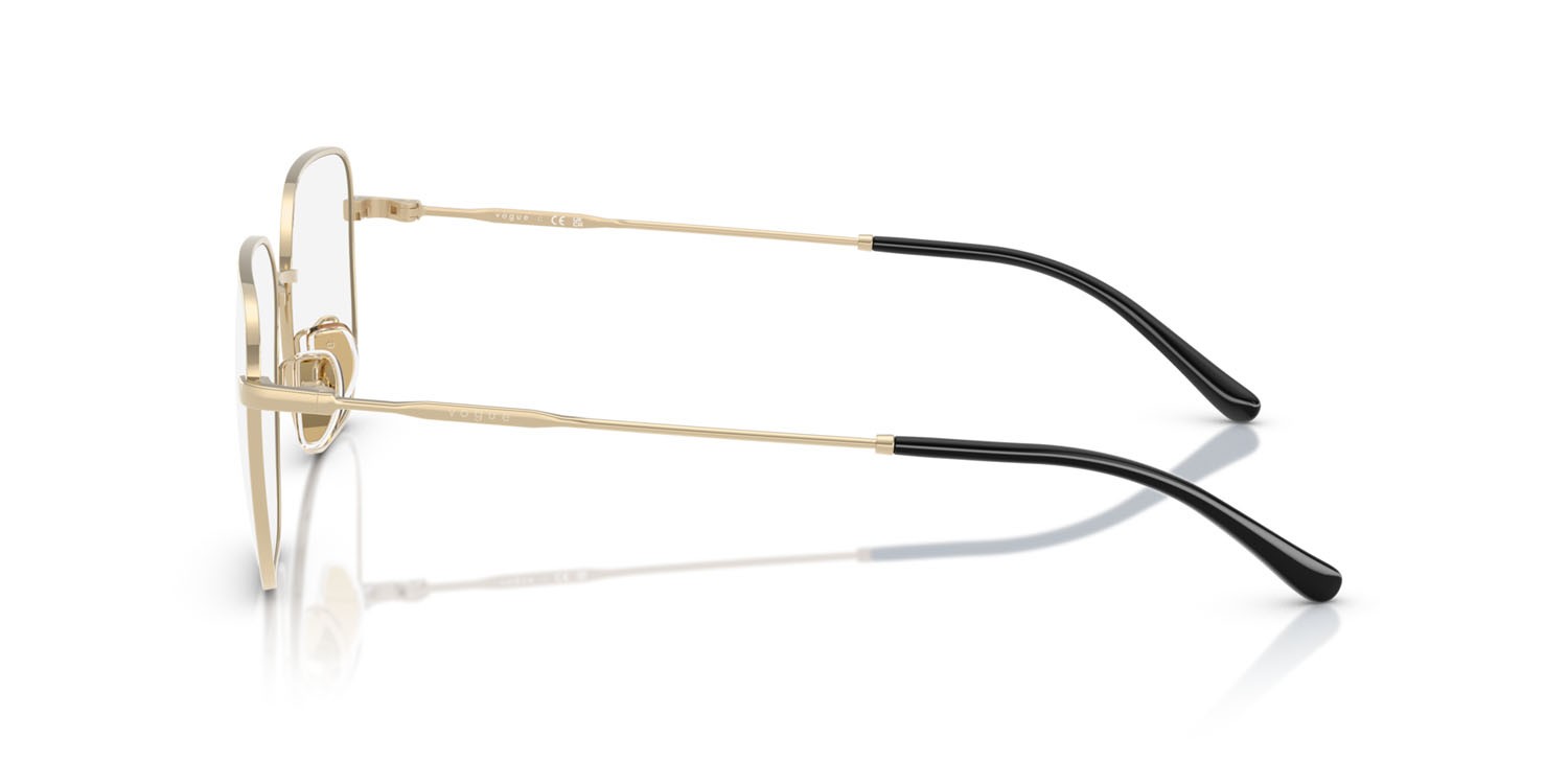 Occhiali da vista Vogue VO 4335D (848) colore oro pallido forma quadrato lenti lente demo