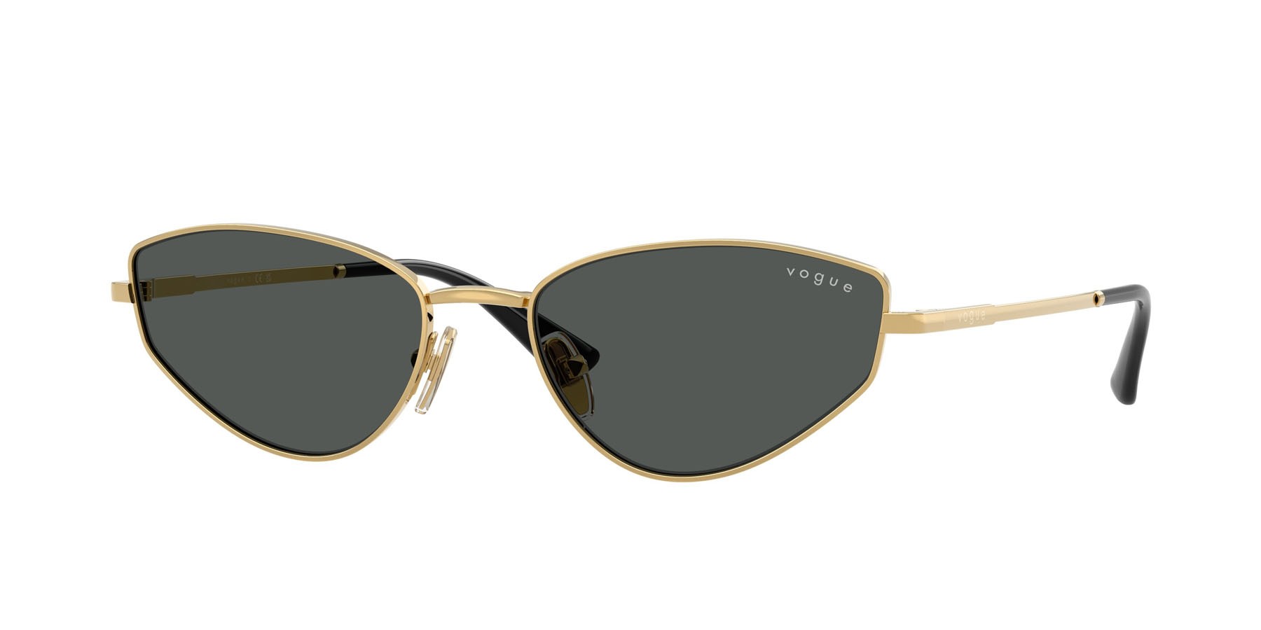 Occhiali da sole Vogue VO 4339S (280/87) colore oro forma cat eye lenti grigio scuro