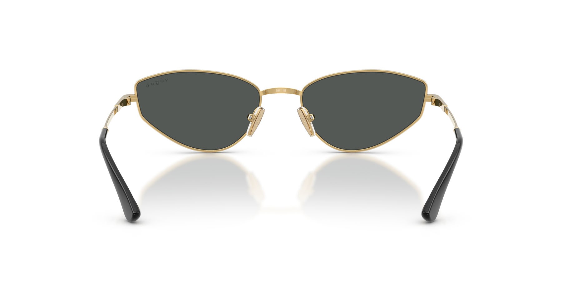 Occhiali da sole Vogue VO 4339S (280/87) colore oro forma cat eye lenti grigio scuro