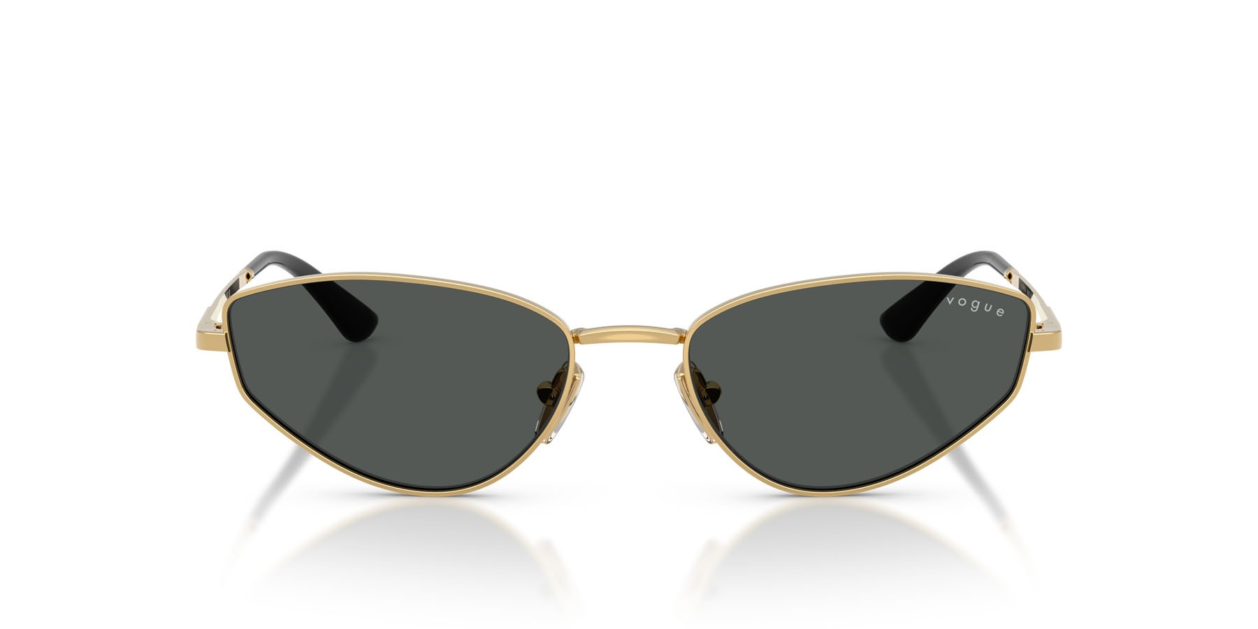 Occhiali da sole Vogue VO 4339S (280/87) colore oro forma cat eye lenti grigio scuro