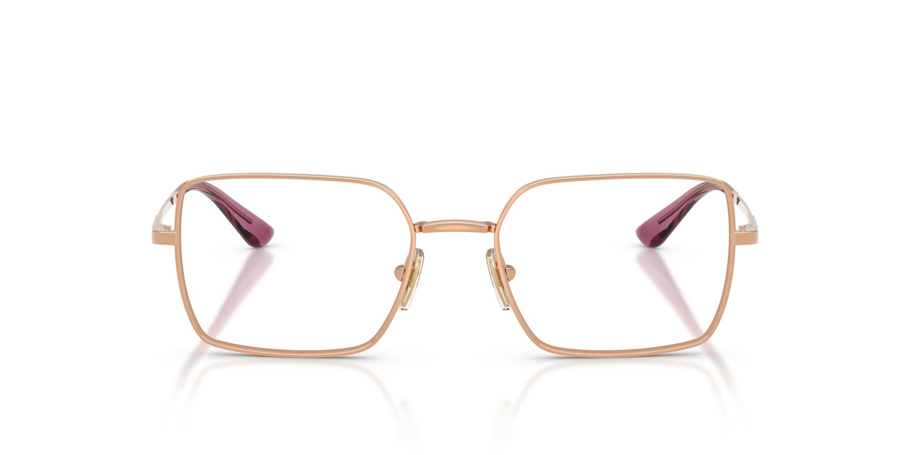 Eyeglasses Vogue VO 4340 (5152) color oro rose shape rectangle lenses lente demo