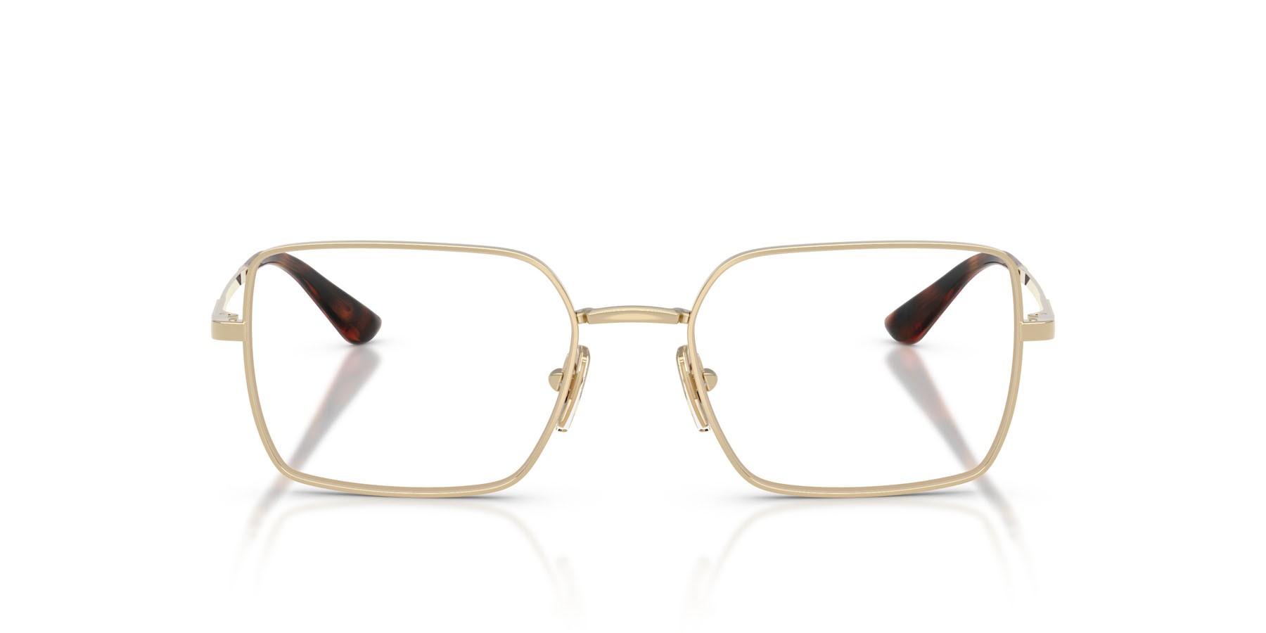 Eyeglasses Vogue VO 4340 (848) color oro pallido shape rectangle lenses lente demo