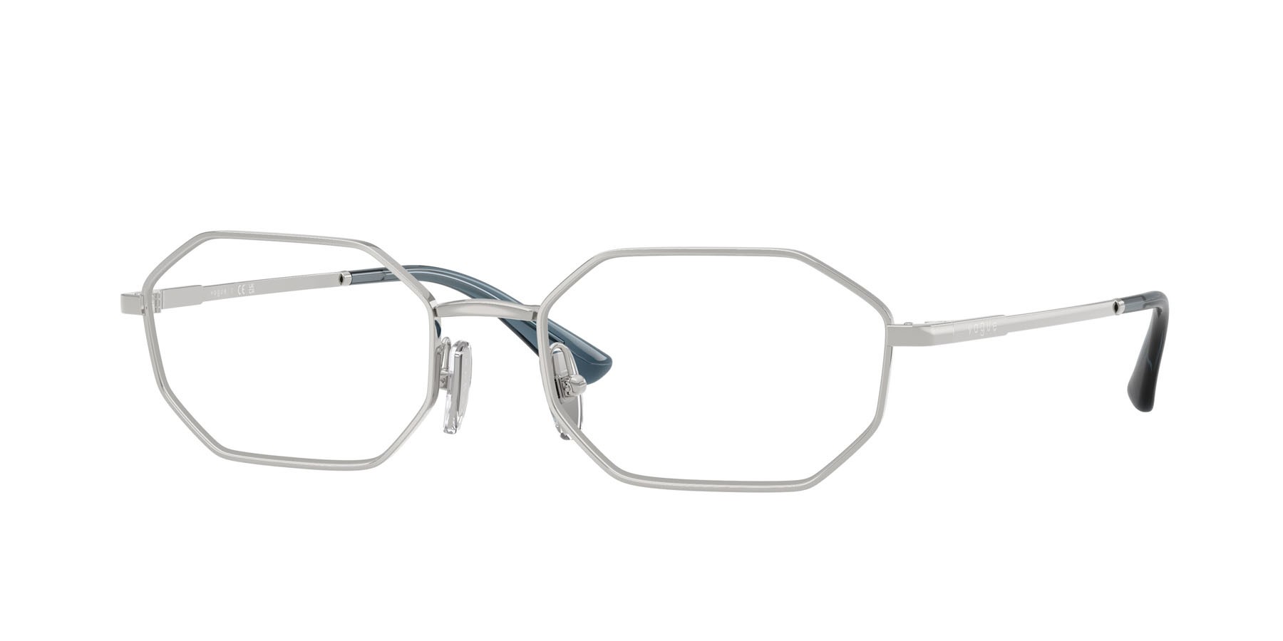 Eyeglasses Vogue VO 4341 (323) color argento shape irregular lenses lente demo