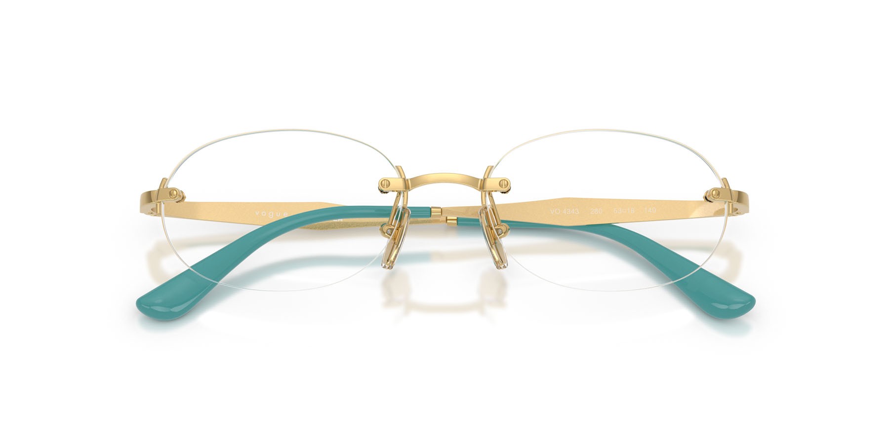 Occhiali da vista Vogue VO 4343 (280) colore oro forma ovale lenti lente demo