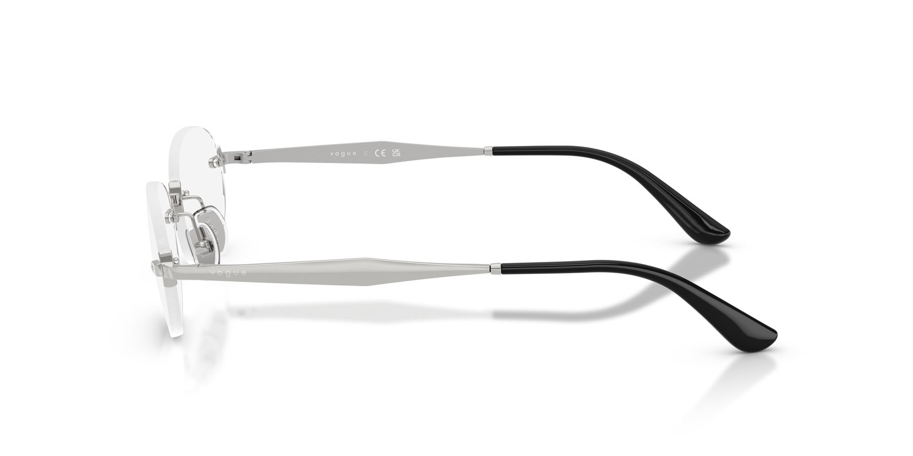 Eyeglasses Vogue VO 4343 (323) color argento shape oval lenses lente demo