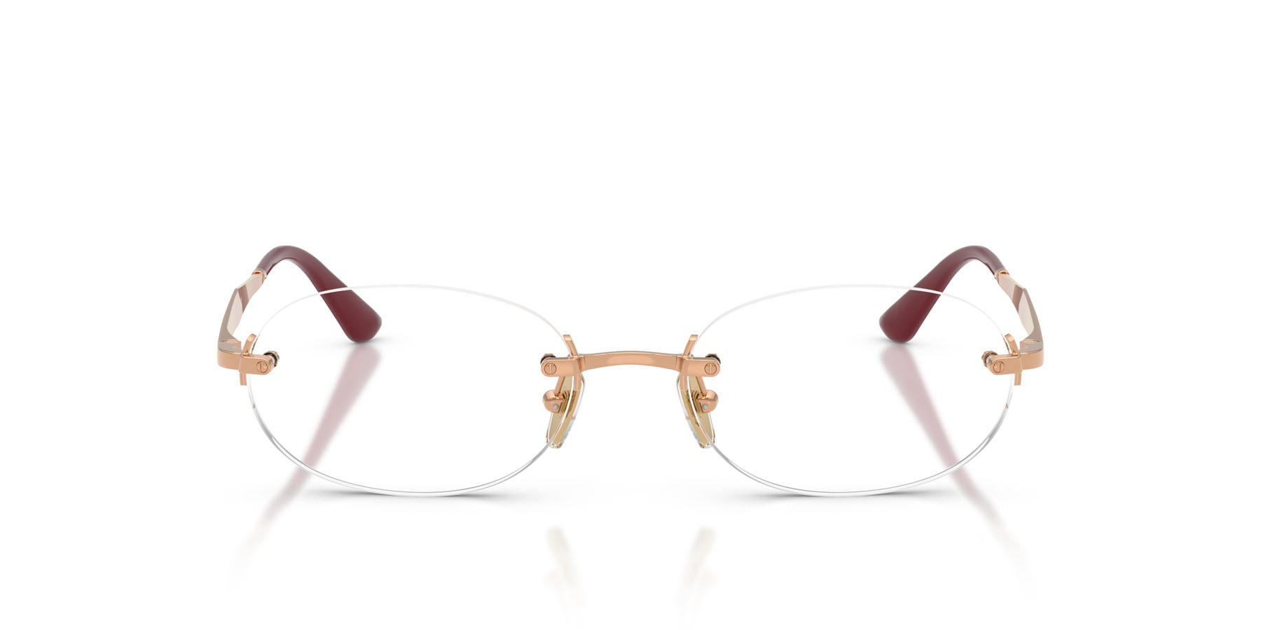 Occhiali da vista Vogue VO 4343 (5152) colore oro rose forma ovale lenti lente demo