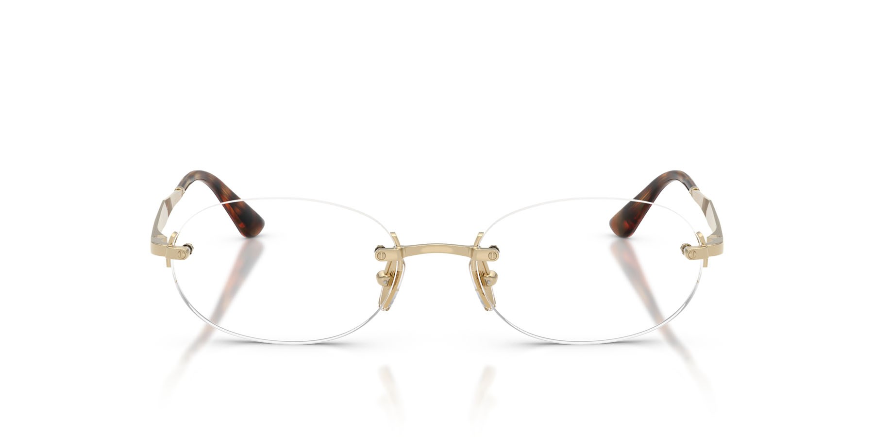 Eyeglasses Vogue VO 4343 (848) color oro pallido shape oval lenses lente demo