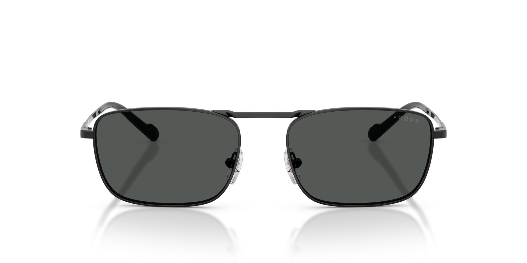 Occhiali da sole Vogue VO 4346S (352/87) colore nero forma quadrato lenti grigio scuro