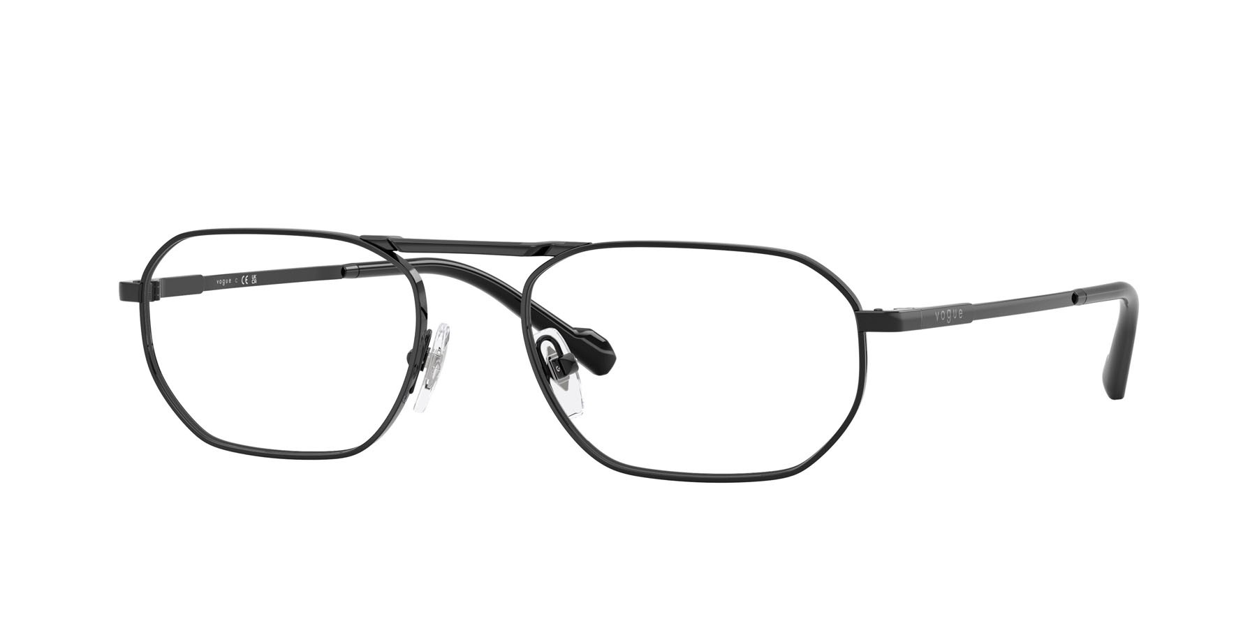 Eyeglasses Vogue VO 4347 (352) color nero shape irregular lenses lente demo