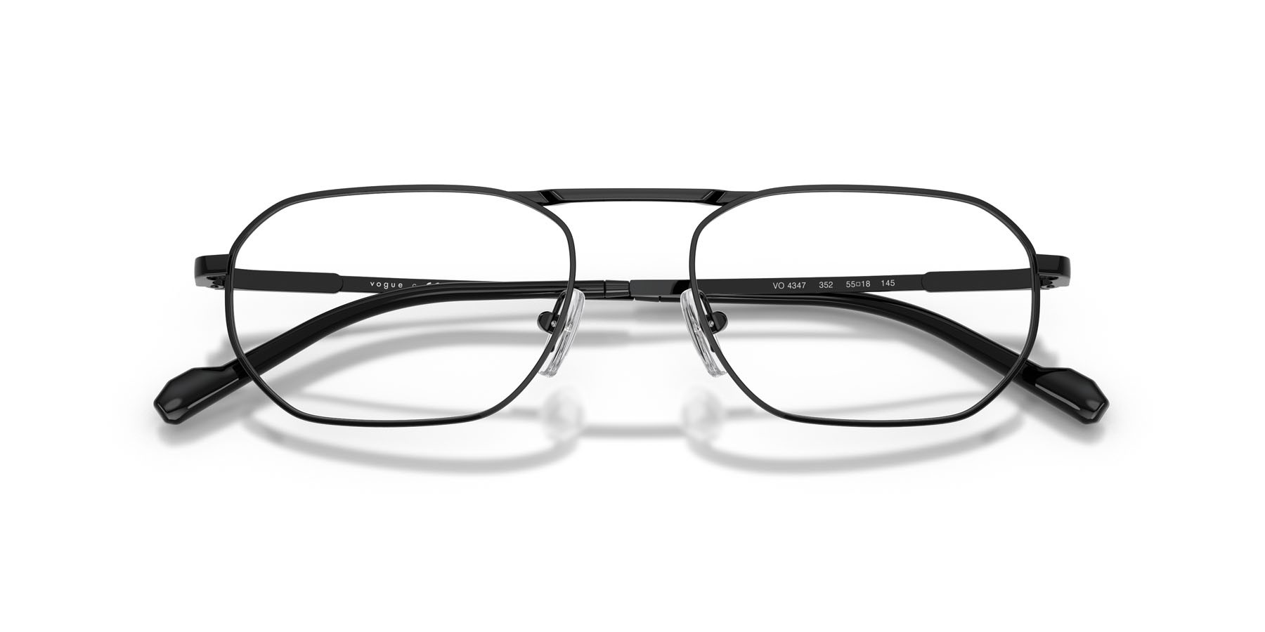 Eyeglasses Vogue VO 4347 (352) color nero shape irregular lenses lente demo