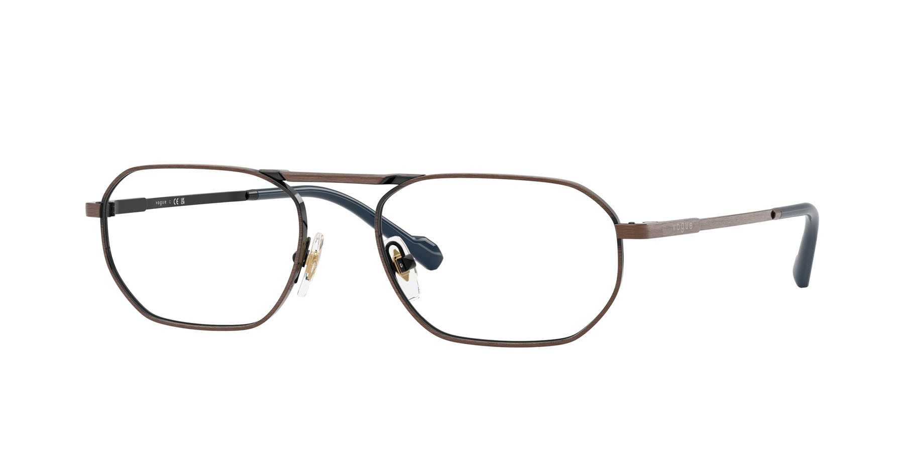 Eyeglasses Vogue VO 4347 (5135) color rame antico shape irregular lenses lente demo