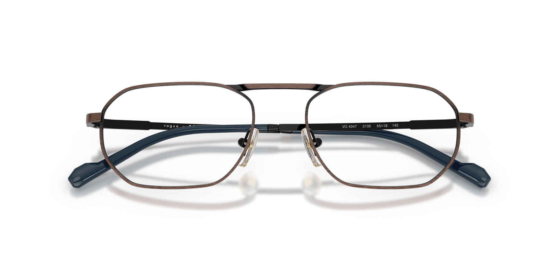 Eyeglasses Vogue VO 4347 (5135) color rame antico shape irregular lenses lente demo