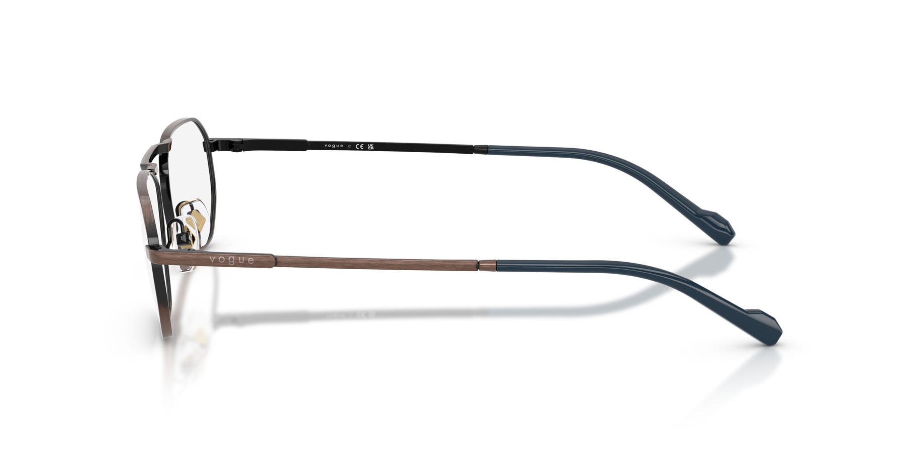 Eyeglasses Vogue VO 4347 (5135) color rame antico shape irregular lenses lente demo
