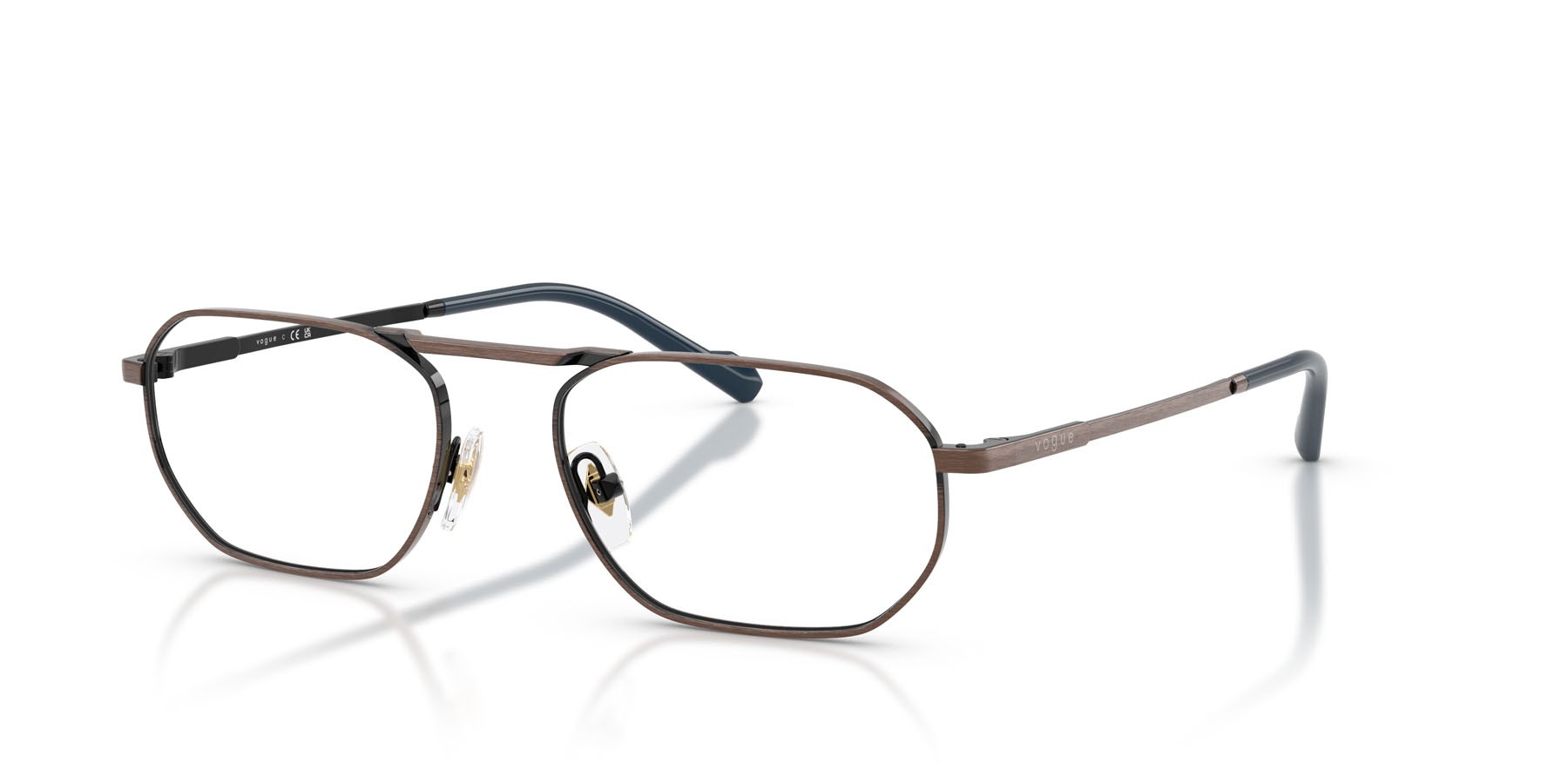 Eyeglasses Vogue VO 4347 (5135) color rame antico shape irregular lenses lente demo