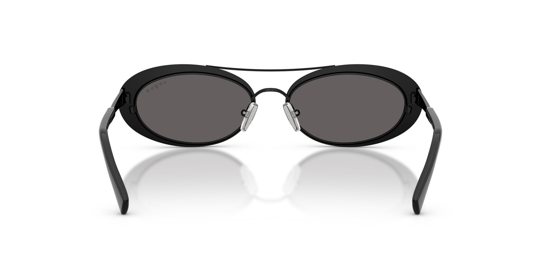 Occhiali da sole Vogue VO 4348SB (352/87) colore nero forma ovale lenti nero/grigio fumo