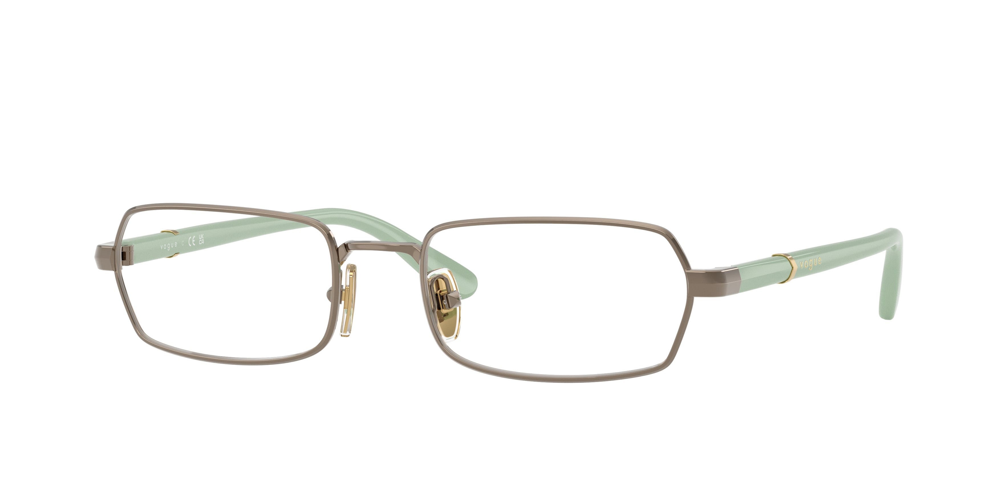 Occhiali da vista Vogue VO 4351 (5138) colore marrone chiaro forma irregolare lenti lente demo