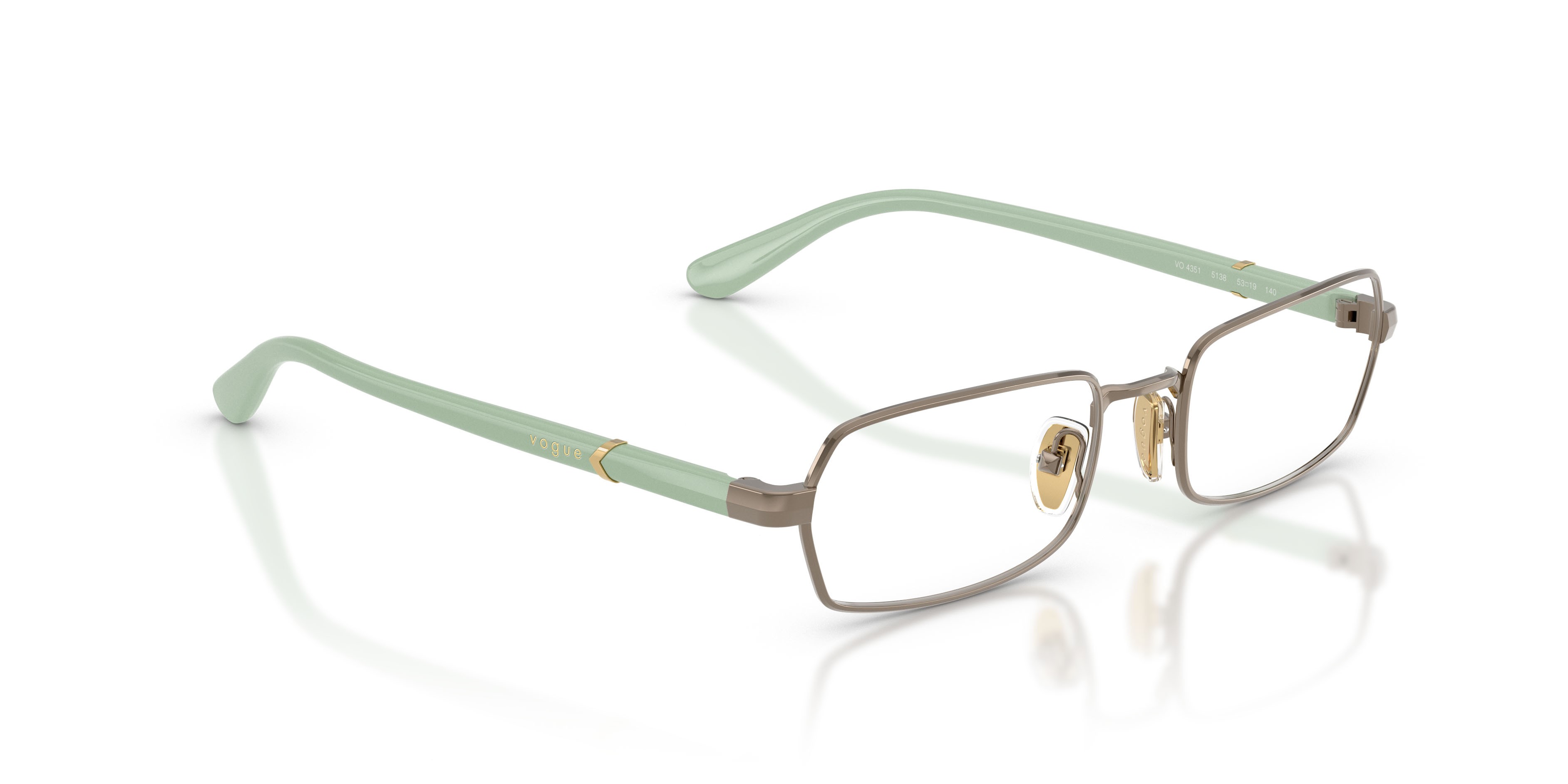Occhiali da vista Vogue VO 4351 (5138) colore marrone chiaro forma irregolare lenti lente demo