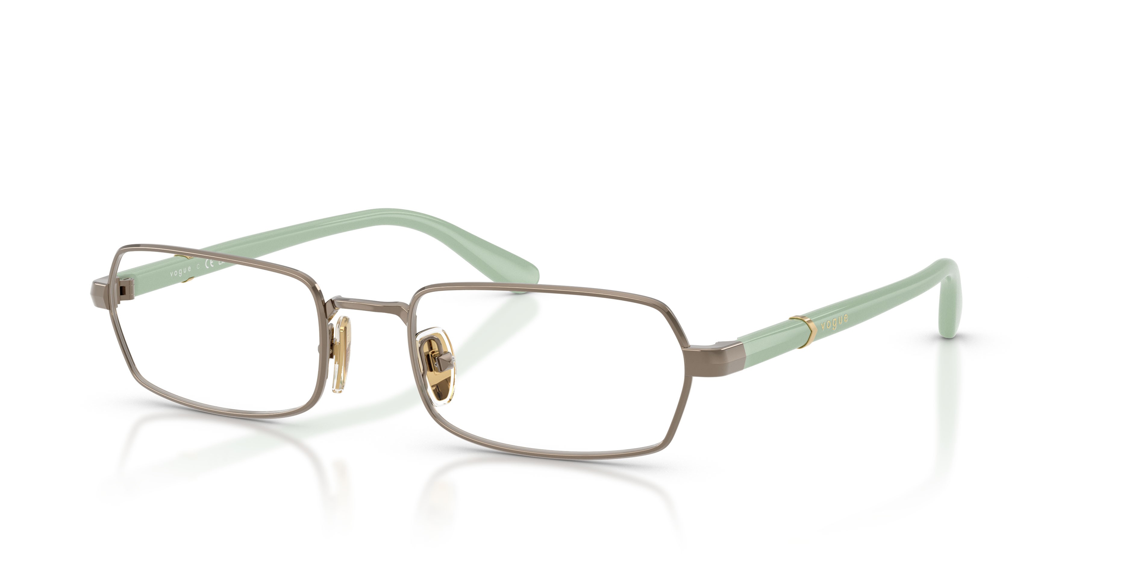 Occhiali da vista Vogue VO 4351 (5138) colore marrone chiaro forma irregolare lenti lente demo