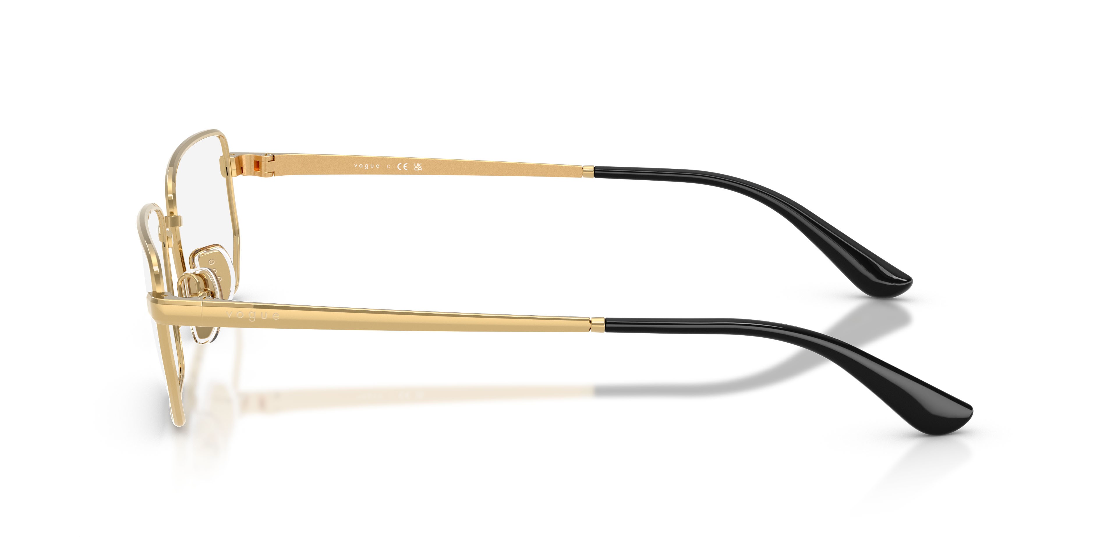 Occhiali da vista Vogue VO 4354 (280) colore oro forma irregolare lenti lente demo